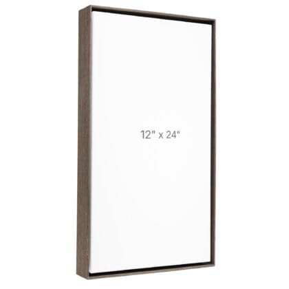12 x 24" Floater Frame - Dark Oak - 1.5" depth