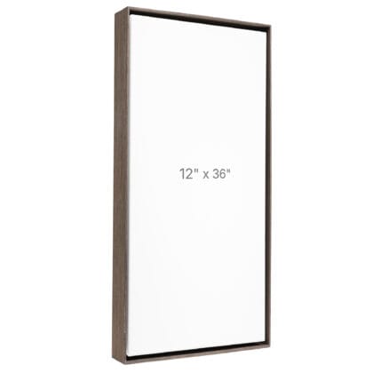 12 x 36" Floater Frame - Dark Oak - 1.5" depth