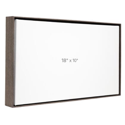 18 x 10" Floater Frame - Dark Oak - 1.5" depth