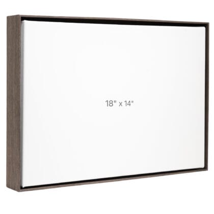 18 x 14" Floater Frame - Dark Oak - 1.5" depth