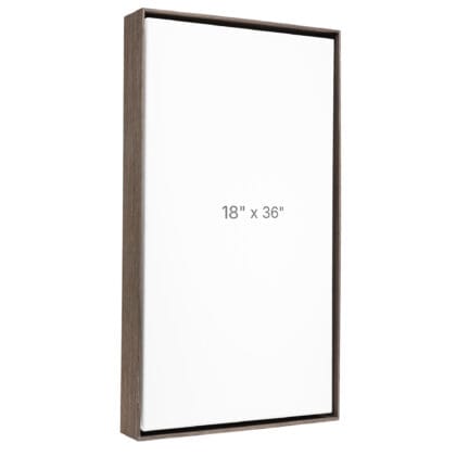 18 x 36" Floater Frame - Dark Oak - 1.5" depth