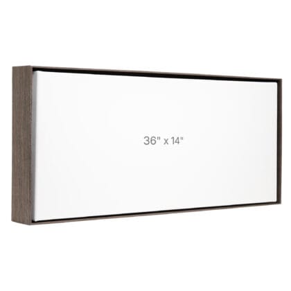 36 x 14" Floater Frame - Dark Oak - 1.5" depth