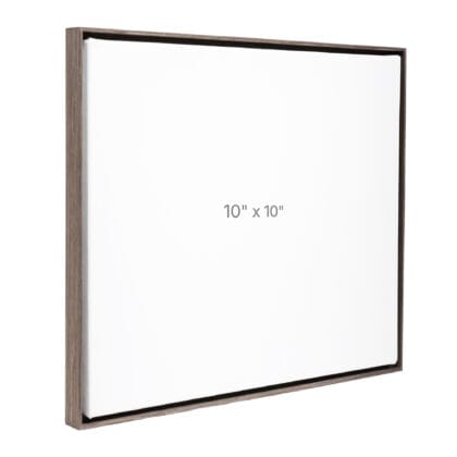Cadre Flottant 10 x 10" - Ch&ecirc;ne Fonc&eacute; - 0.75" profond.