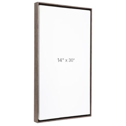 14 x 30" Floater Frame - Dark Oak - 0.75" depth