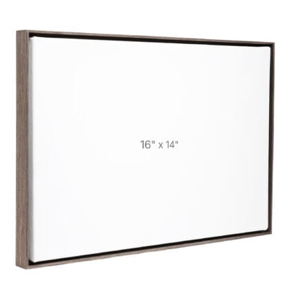 16 x 14" Floater Frame - Dark Oak - 0.75" depth