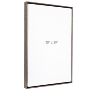 16 x 20" Floater Frame - Dark Oak - 0.75" depth