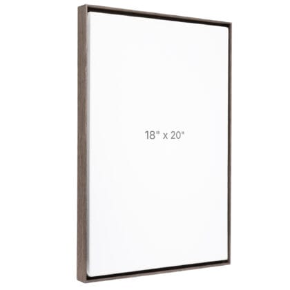 18 x 20" Floater Frame - Dark Oak - 0.75" depth