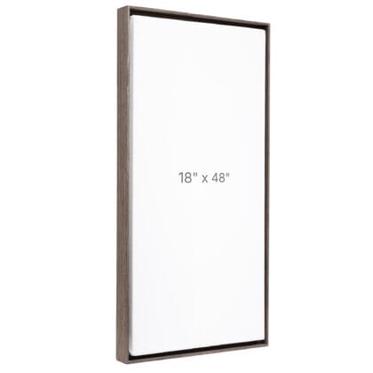 18 x 48" Floater Frame - Dark Oak - 0.75" depth