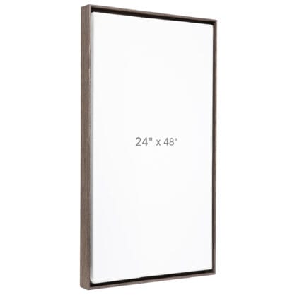24 x 48" Floater Frame - Dark Oak - 0.75" depth