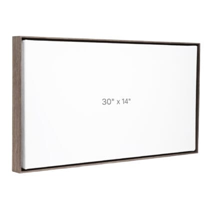 30 x 14" Floater Frame - Dark Oak - 0.75" depth