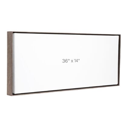 36 x 14" Floater Frame - Dark Oak - 0.75" depth