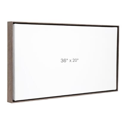 36 x 20" Floater Frame - Dark Oak - 0.75" depth