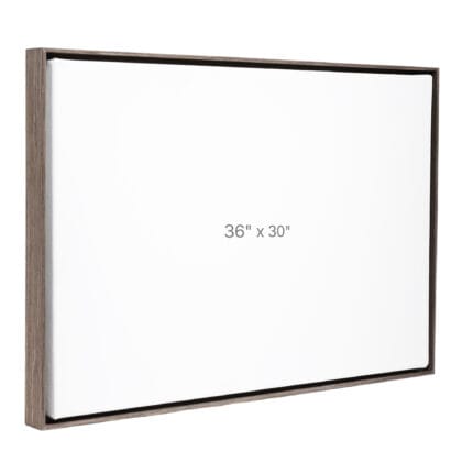 36 x 30" Floater Frame - Dark Oak - 0.75" depth