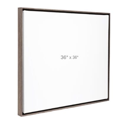 36 x 36" Floater Frame - Dark Oak - 0.75" depth
