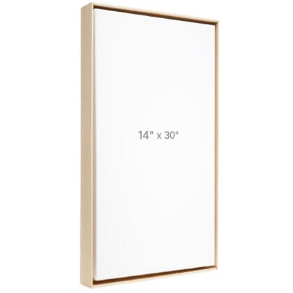 14 x 30" Floater Frame - Oak - 1.5" depth