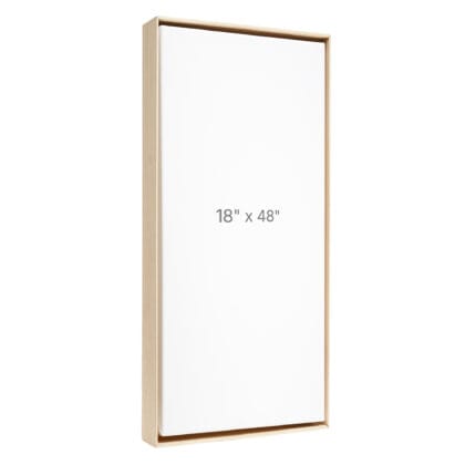 18 x 48" Floater Frame - Oak - 1.5" depth
