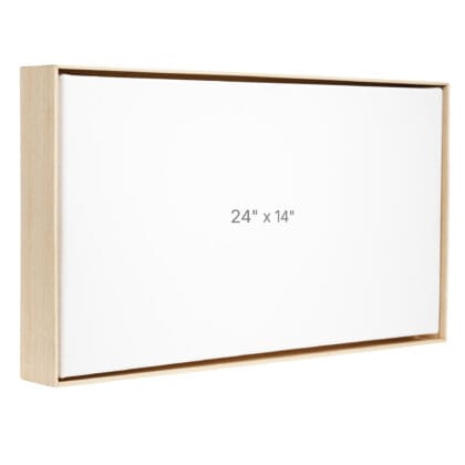 24 x 14" Floater Frame - Oak - 1.5" depth