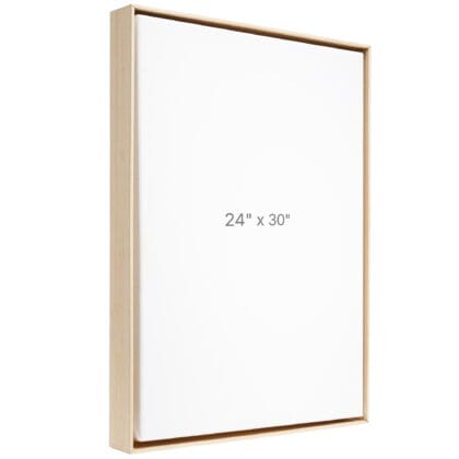 24 x 30" Floater Frame - Oak - 1.5" depth