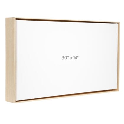 30 x 14" Floater Frame - Oak - 1.5" depth