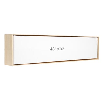48 x 10" Floater Frame - Oak - 1.5" depth