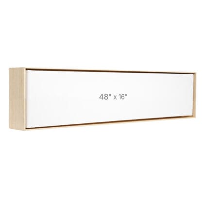 48 x 16" Floater Frame - Oak - 1.5" depth