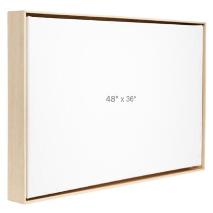 48 x 36" Floater Frame - Oak - 1.5" depth