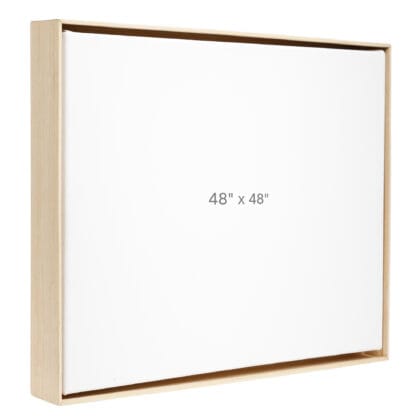 48 x 48" Floater Frame - Oak - 1.5" depth