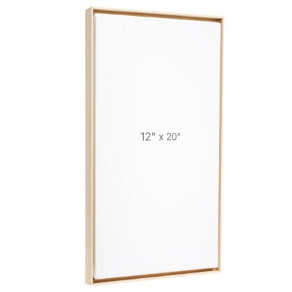 12 x 20" Floater Frame - Oak - 0.75" depth