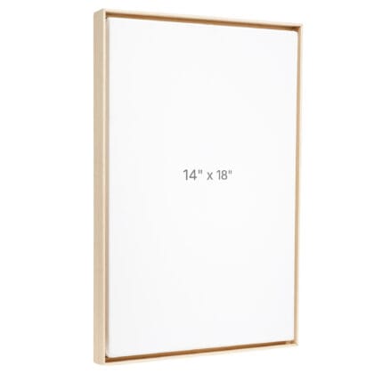 14 x 18" Floater Frame - Oak - 0.75" depth