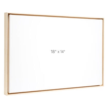 18 x 14" Floater Frame - Oak - 0.75" depth