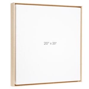 20 x 20" Floater Frame - Oak - 0.75" depth