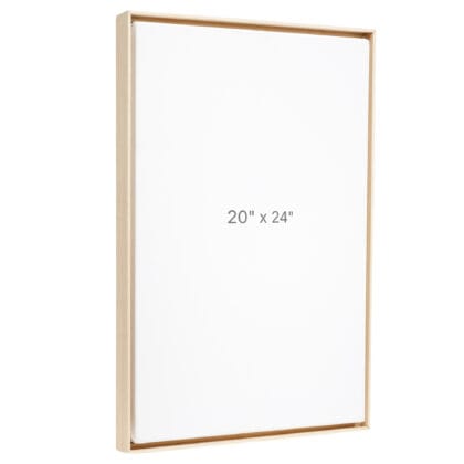 20 x 24" Floater Frame - Oak - 0.75" depth