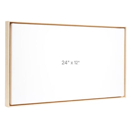 24 x 12" Floater Frame - Oak - 0.75" depth