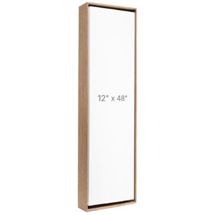 12 x 48" Floater Frame - Walnut - 1.5" depth