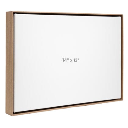 14 x 12" Floater Frame - Walnut - 1.5" depth