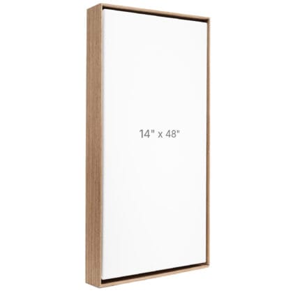 14 x 48" Floater Frame - Walnut - 1.5" depth