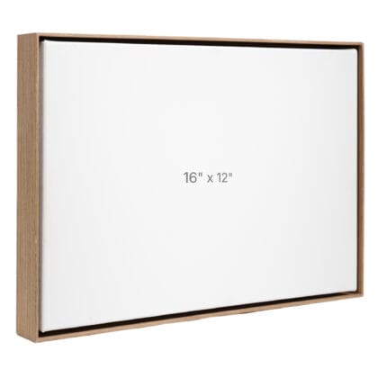 16 x 12" Floater Frame - Walnut - 1.5" depth