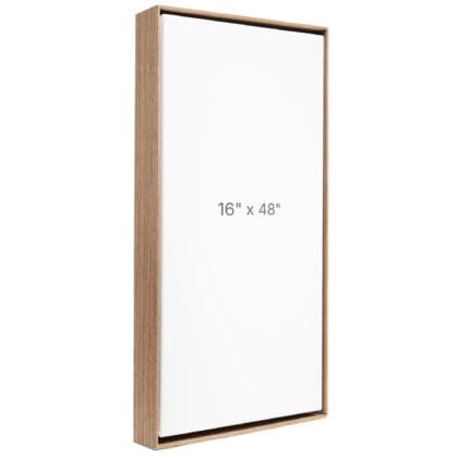 16 x 48" Floater Frame - Walnut - 1.5" depth