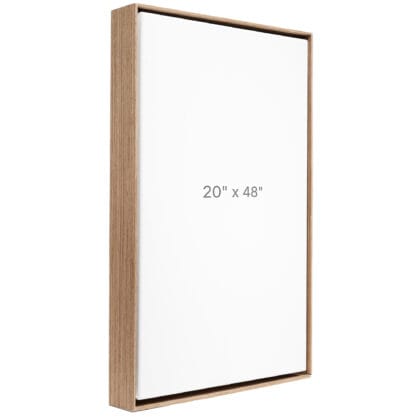 20 x 48" Floater Frame - Walnut - 1.5" depth