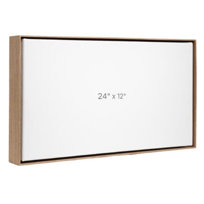 24 x 12" Floater Frame - Walnut - 1.5" depth