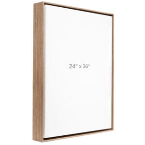 24 x 36" Floater Frame - Walnut - 1.5" depth