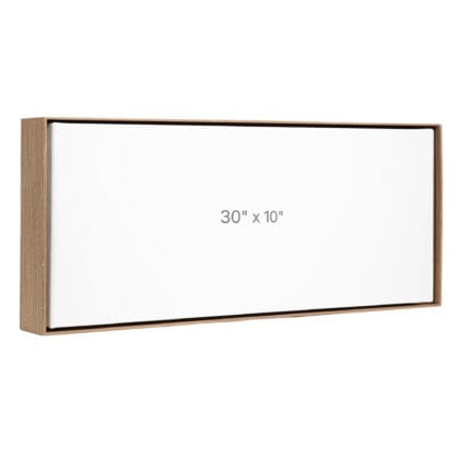 30 x 10" Floater Frame - Walnut - 1.5" depth