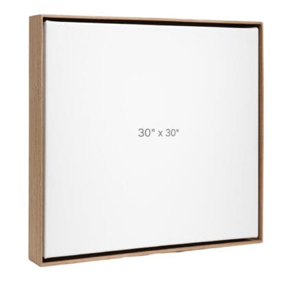 30 x 30" Floater Frame - Walnut - 1.5" depth