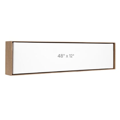48 x 12" Floater Frame - Walnut - 1.5" depth