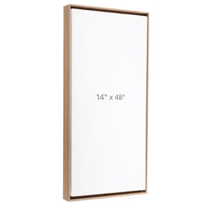 14 x 48" Floater Frame - Walnut - 0.75" depth