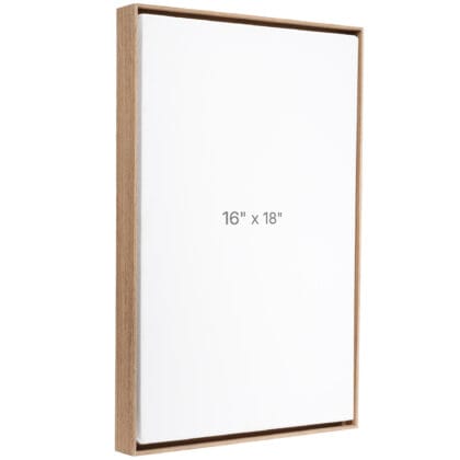 16 x 18" Floater Frame - Walnut - 0.75" depth