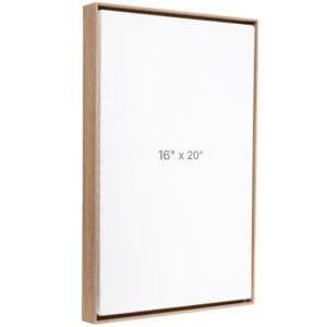 16 x 20" Floater Frame - Walnut - 0.75" depth