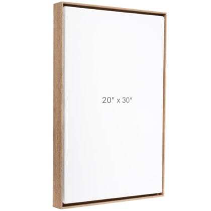 20 x 30" Floater Frame - Walnut - 0.75" depth
