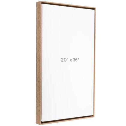 20 x 36" Floater Frame - Walnut - 0.75" depth