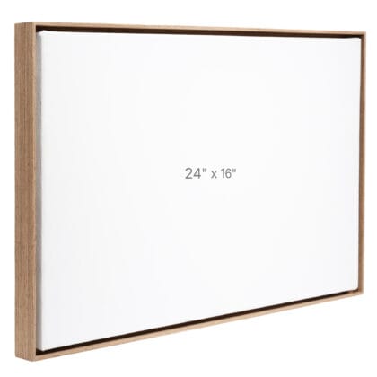 24 x 16" Floater Frame - Walnut - 0.75" depth